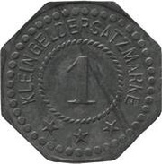 1 Pfennig - Cöln-Bayenthal Franz Herrmann Maschinenfabrik, Germany,  reverse image