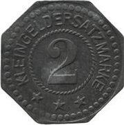 2 Pfennig - Cöln-Bayenthal Franz Herrmann Maschinenfabrik, Germany,  reverse image