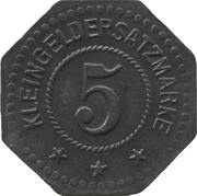 5 Pfennig - Köln-Bayenthal Bamag, Germany,  reverse image