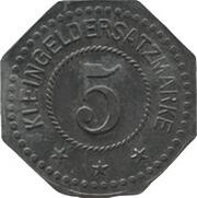 5 Pfennig - Cöln-Bayenthal Franz Herrmann Maschinenfabrik, Germany,  reverse image