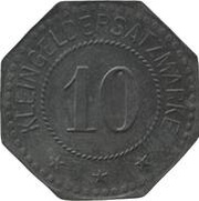 10 Pfennig - Köln-Bayenthal Bamag, Germany,  reverse image