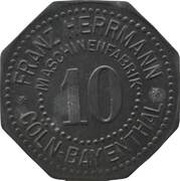 10 Pfennig - Cöln-Bayenthal Franz Herrmann Maschinenfabrik obverse image