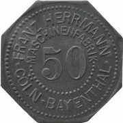 50 Pfennig - Cöln-Bayenthal Franz Herrmann Maschinenfabrik obverse image