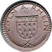 10 Mark - Köln Franz Stollenwerk, Germany, 1921 reverse image