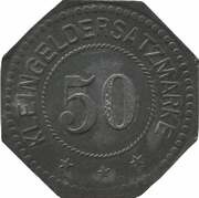 50 Pfennig - Köln-Bayenthal Bamag, Germany,  reverse image