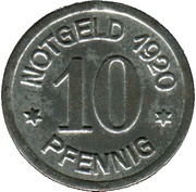 10 Pfennig - Daun, Germany, 1920 reverse image