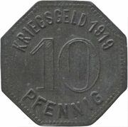 10 Pfennig - Dinslaken, Germany, 1919 reverse image