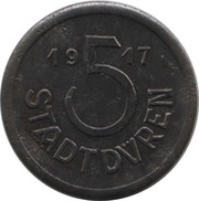5 Pfennig - Düren obverse image