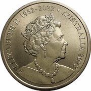 5 Dollars In the name of Elizabeth II; 6th Portrait - Australian World Heritage obverse image