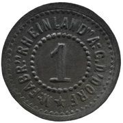1 Pfennig - Düsseldorf M.-Fabr. Rheinland A.G. obverse image