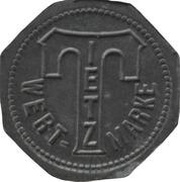 5 Pfennig - Düsseldorf Leonhard Tietz A.G., Germany,  reverse image