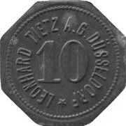 10 Pfennig - Düsseldorf Leonhard Tietz A.G. obverse image