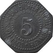 5 Pfennig - Eitorf Schoeller'sche und Eitorfer Kammgarnspinnerei obverse image