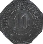 10 Pfennig - Eitorf Schoeller'sche und Eitorfer Kammgarnspinnerei, Germany,  reverse image
