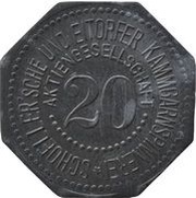 20 Pfennig - Eitorf Schoeller'sche und Eitorfer Kammgarnspinnerei obverse image