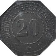 20 Pfennig - Eitorf Schoeller'sche und Eitorfer Kammgarnspinnerei, Germany,  reverse image