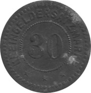 30 Pfennig - Eitorf Schoeller'sche und Eitorfer Kammgarnspinnerei, Germany,  reverse image