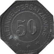 50 Pfennig - Eitorf Schoeller'sche und Eitorfer Kammgarnspinnerei, Germany,  reverse image
