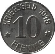 10 Pfennig - Emmerich, Germany, 1918 reverse image