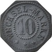 10 Pfennig - Eschweiler Lynen and Co, Germany,  reverse image