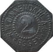 2 Pfennig - Essen R.W. Dinnendahl obverse image