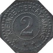 2 Pfennig - Essen R.W. Dinnendahl, Germany,  reverse image