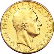 100 Franga Ari - Zog I Royal Marriage obverse image