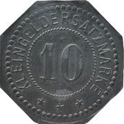 10 Pfennig - Essen R.W. Dinnendahl, Germany,  reverse image