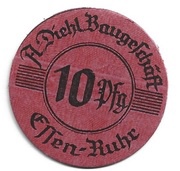 10 Pfennig A. Diehl Baugeschäft obverse image