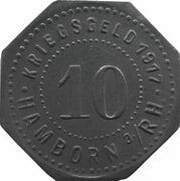 10 Pfennig - Hamborn obverse image