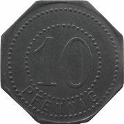 10 Pfennig - Hamborn, Germany, 1917 reverse image