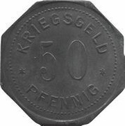 50 Pfennig - Hamborn, Germany, 1917 reverse image