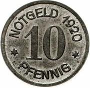 10 Pfennig - Coblenz, Germany, 1920 reverse image
