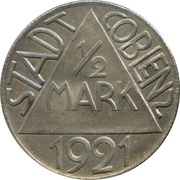 ½ Mark - Coblenz Görres obverse image