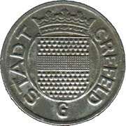 5 Pfennig - Crefeld obverse image
