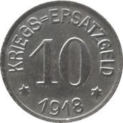 10 Pfennig - Crefeld, Germany, 1918 reverse image