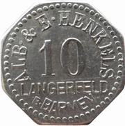 10 Pfennig - Langerfeld Alb. and E. Henkels obverse image