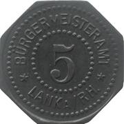 5 Pfennig - Lank obverse image
