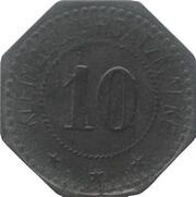 10 Pfennig - Lank, Germany,  reverse image