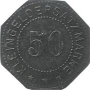50 Pfennig - Lank, Germany,  reverse image