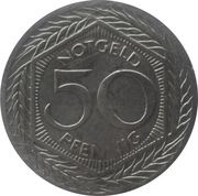 50 Pfennig - Leichlingen, Germany, 1920 reverse image