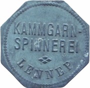 50 Pfennig - Lennep Kammgarn Spinnerei obverse image