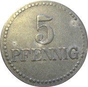 5 Pfennig - Lennep, Germany, 1917 reverse image