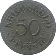 50 Pfennig - Solingen, Germany, 1917 reverse image