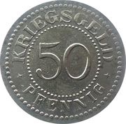 50 Pfennig - Solingen, Germany, 1917 reverse image