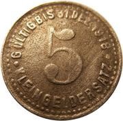 5 Pfennig - Mettmann Wagner and Englert G.M.B.H., Germany,  reverse image