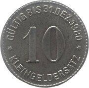 10 Pfennig - Mettmann Wagner and Englert G.M.B.H., Germany,  reverse image
