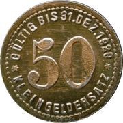50 Pfennig - Mettmann Wagner and Englert G.M.B.H., Germany,  reverse image
