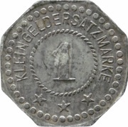 1 Pfennig - Mönchengladbach Gebrüder Meer, Germany,  reverse image