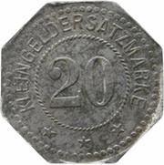 20 Pfennig - Mönchengladbach Gebrüder Meer, Germany,  reverse image